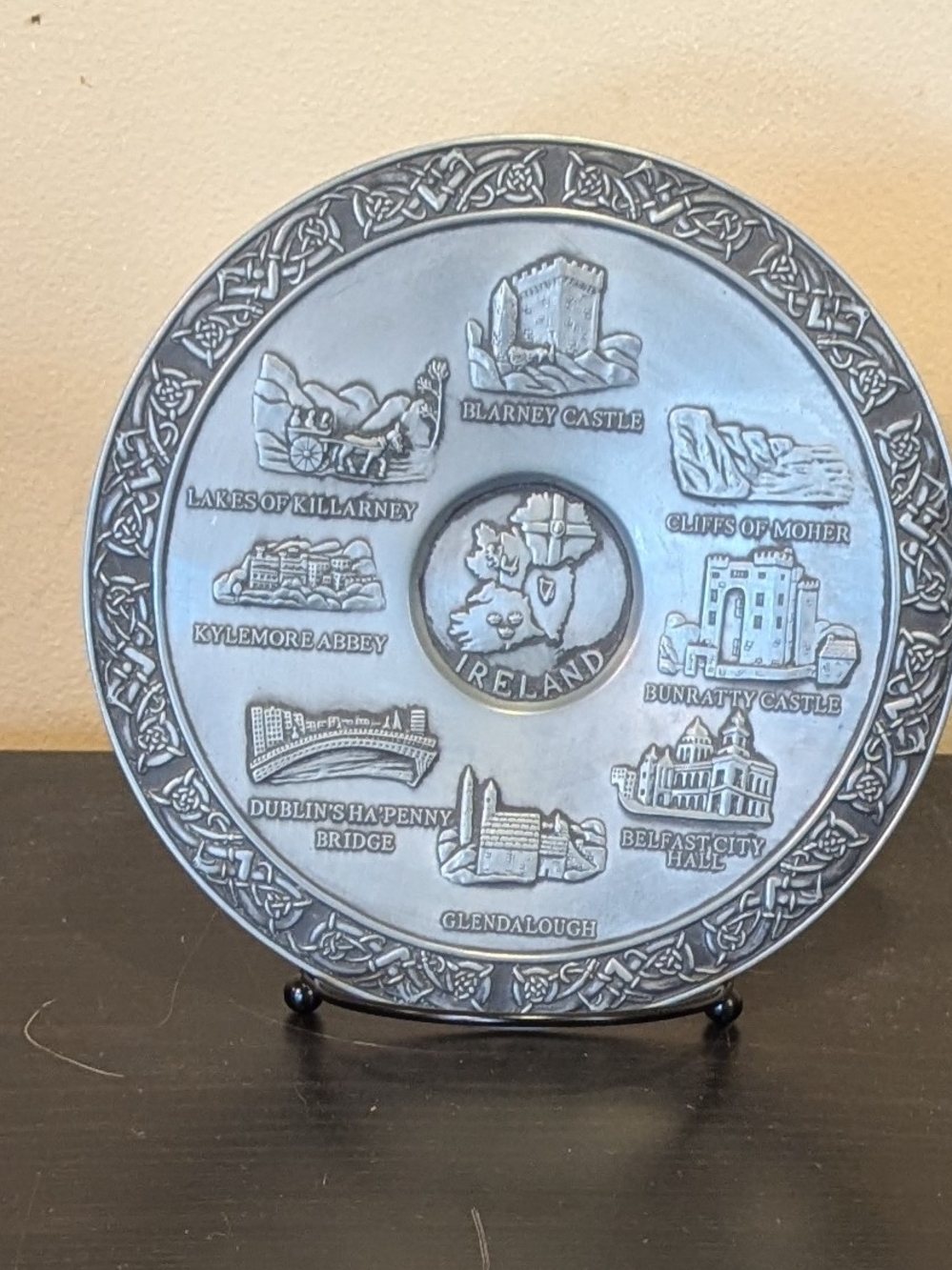 Mullinger Pewter Landmarks Of Ireland Wall Plaque Pewter Finish